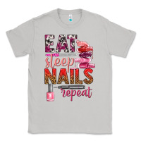 Moon Dust eat sleep nails repeat bbs Classic Tee - BundleAndBundleShop
