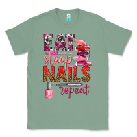 Sage eat sleep nails repeat bbs Classic Tee - BundleAndBundleShop