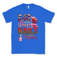 True Royal eat sleep nails repeat bbs Classic Tee - BundleAndBundleShop