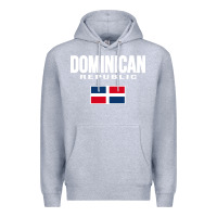 Heather Grey dominican republic Premium Hoodie - DesigneFamous