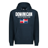 Navy dominican republic Premium Hoodie - DesigneFamous