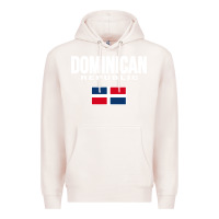 Pale Pink dominican republic Premium Hoodie - DesigneFamous
