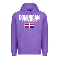 Purple dominican republic Premium Hoodie - DesigneFamous