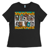 Black Western Wasted On You Ladies Tee - LillyAllenDesigns
