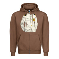 Chestnut us navy Zipper Hoodie - RanaPortraitStore