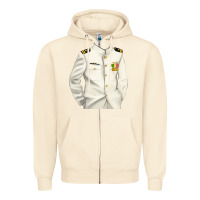 Sandshell us navy Zipper Hoodie - RanaPortraitStore
