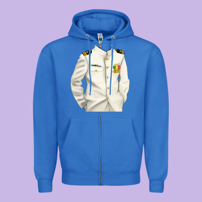 Us Navy Zipper Hoodie Designed By Ranaportraitstore