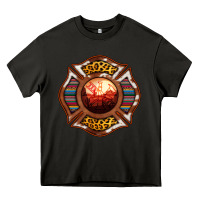 Asphalt Western Firefighter Symbol Heavy Core Tee - RanaPortraitStore