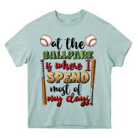 At The Ballpark Is Where I Spend Most My Days Heavy Core Tee | Teevron