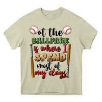 Mossy at the ballpark is where i spend most my days Heavy Core Tee - BundleAndBundleShop