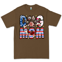 Cacao American Dog Mom Premium Tee - CowhideDigitalArt