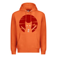 Carrot ninja cat japanese Premium Hoodie - DesigneFamous