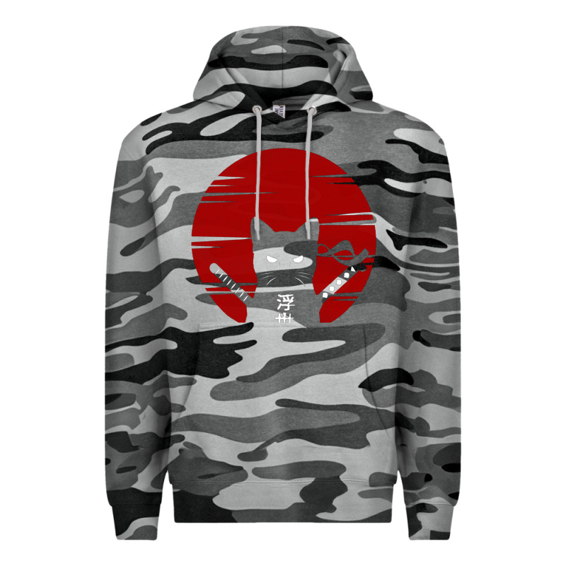 Ninja Cat Japanese Premium Hoodie by DesigneFamous | Teevron