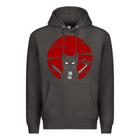 Smoke ninja cat japanese Premium Hoodie - DesigneFamous