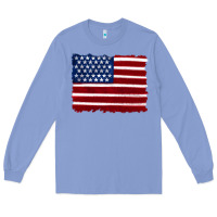 Colony Blue american flag Long Sleeve Tee - Artiststas