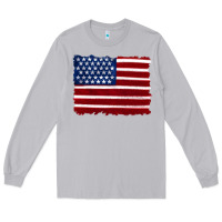 Moon Dust american flag Long Sleeve Tee - Artiststas