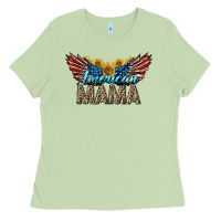 Matcha Western American Mama With Sunflowers Ladies Tee - LillyAllenDesigns