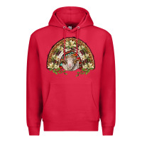 Cardinal merino wool ram lily rainbow Premium Hoodie - BarkalooDesign