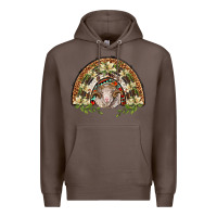 Coffee merino wool ram lily rainbow Premium Hoodie - BarkalooDesign