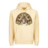 Pina Colada merino wool ram lily rainbow Premium Hoodie - BarkalooDesign