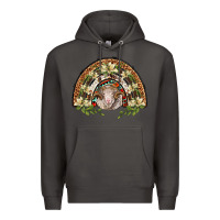 Smoke merino wool ram lily rainbow Premium Hoodie - BarkalooDesign