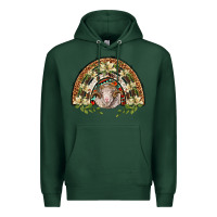 Sports Green merino wool ram lily rainbow Premium Hoodie - BarkalooDesign