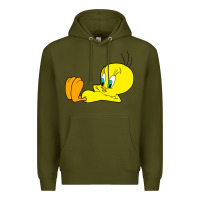 Army Green tweety bird Premium Hoodie - DesigneFamous