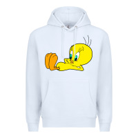 White tweety bird Premium Hoodie - DesigneFamous