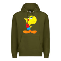 Army Green tweety bird Premium Hoodie - DesigneFamous