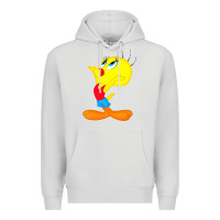 Dove Grey tweety bird Premium Hoodie - DesigneFamous