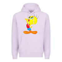 Lilac tweety bird Premium Hoodie - DesigneFamous