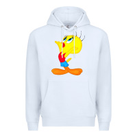 White tweety bird Premium Hoodie - DesigneFamous
