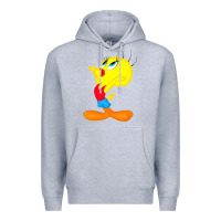 Heather Grey tweety bird Premium Hoodie - DesigneFamous
