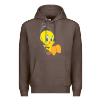 Coffee tweety bird Premium Hoodie - DesigneFamous