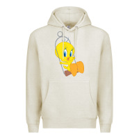 Oatmeal Heather tweety bird Premium Hoodie - DesigneFamous