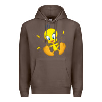 Coffee tweety bird Premium Hoodie - DesigneFamous