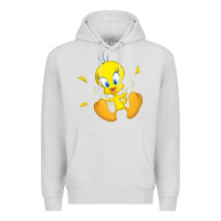 Dove Grey tweety bird Premium Hoodie - DesigneFamous