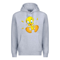Heather Grey tweety bird Premium Hoodie - DesigneFamous