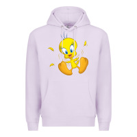 Lilac tweety bird Premium Hoodie - DesigneFamous