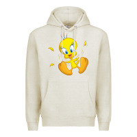 Oatmeal Heather tweety bird Premium Hoodie - DesigneFamous