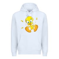White tweety bird Premium Hoodie - DesigneFamous