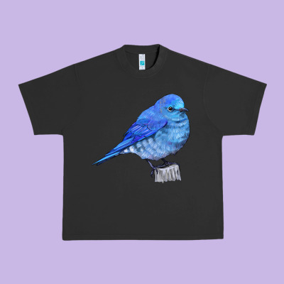 Mountain Bluebird Urban Heavy Tee Designed By Lillyallendesigns