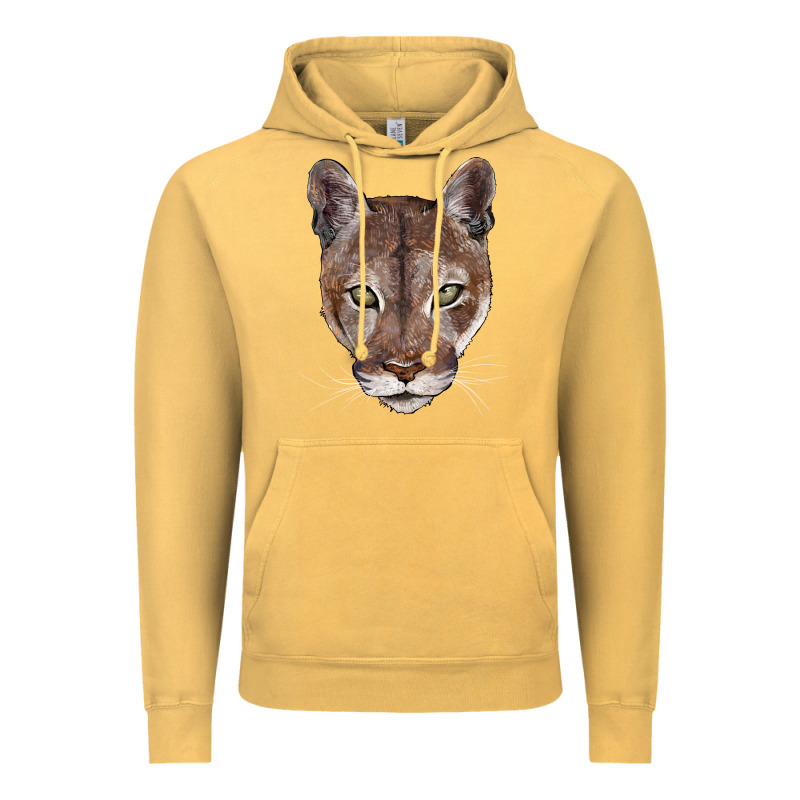 Florida Panther  Face Vintage Hoodie by BarkalooDesign | Teevron