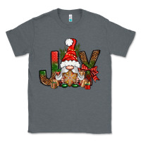 Charcoal Heather joy christmas with gnome bbs Classic Tee - BundleAndBundleShop