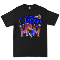 Black Cheer Mom Premium Tee - CowhideDigitalArt