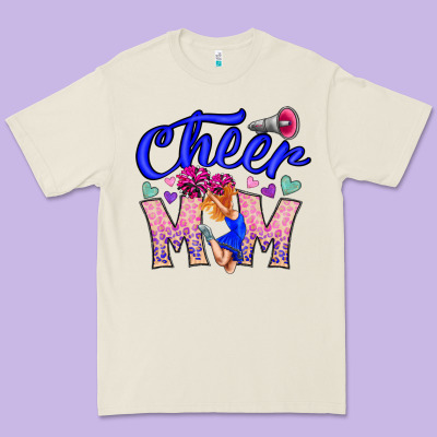 Cheer Mom Premium Tee Designed By Cowhidedigitalart