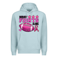 Blue Mist nobody fights alone Premium Hoodie - RanaPortraitStore
