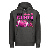 Charcoal Heather nobody fights alone Premium Hoodie - RanaPortraitStore