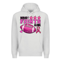 Dove Grey nobody fights alone Premium Hoodie - RanaPortraitStore
