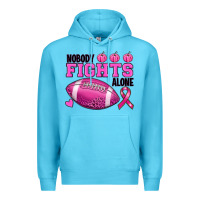 Ocean Blue nobody fights alone Premium Hoodie - RanaPortraitStore